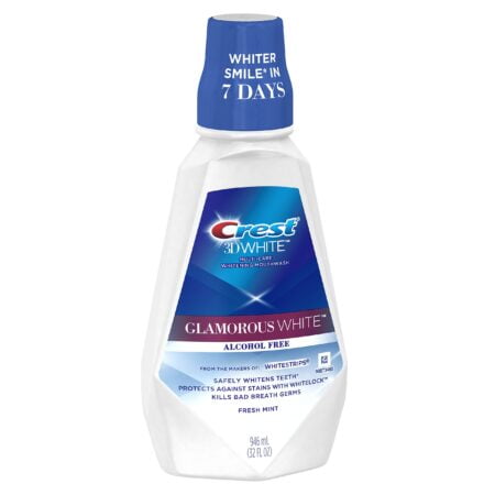 Crest 3D White Luxe Glamorous White Multi-Care Whitening Fresh Mint Flavor Mouthwash, 32 F - Image 4