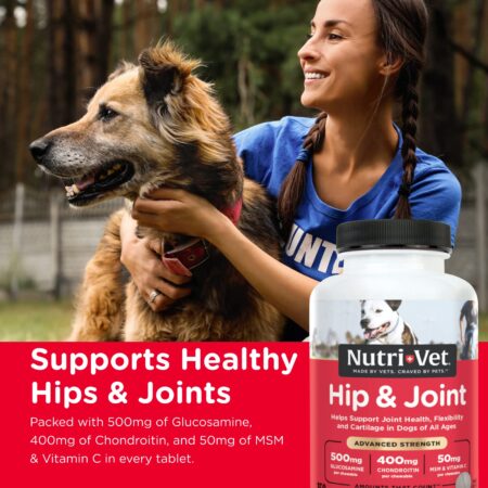 Nutri-Vet Advanced Strength Hip & Joint Chewable Dog Supplements | Formulated with Glucosa - Image 2