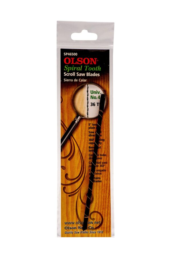 Olson Saw SP46500 Spiral Scroll Saw Blade, Silver