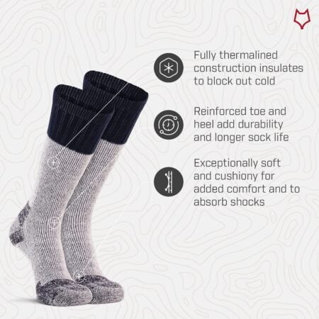 FoxRiver womens Wick Dry Outlander Heavyweight Boot & Field Mid-calf hiking socks, Green, - Image 3