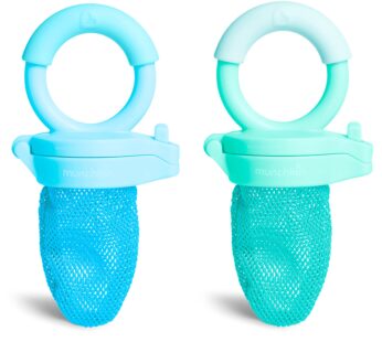 Munchkin Fresh Food Feeder, 2 Count (Pack of 1), Blue/Mint