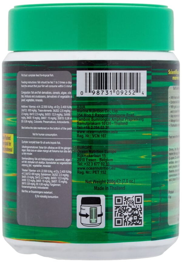 Ocean Nutrition Formula Two Pellets for Herbivorous and Omnivorous Marine Tropicals 200g - Image 2