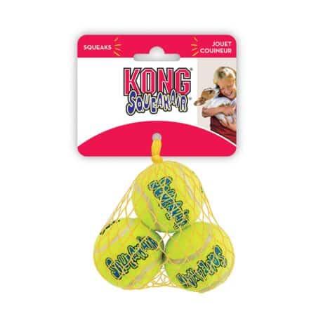 KONG - Squeakair Balls - Dog Toy Premium Squeak Tennis Balls, Gentle on Teethls - For X-Sm - Image 3