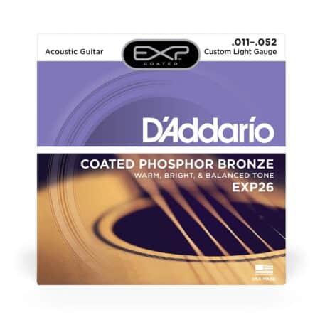 D?Addario EXP26 Coated Phosphor Bronze Acoustic Guitar Strings, Light, 11-52 ? Offers a Wa - Image 2