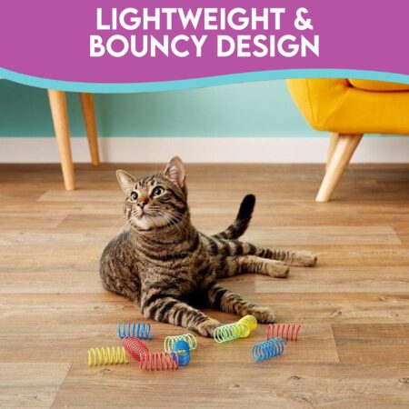SPOT Ethical Products Ethical Wide Colorful Springs Cat Toy - Image 4