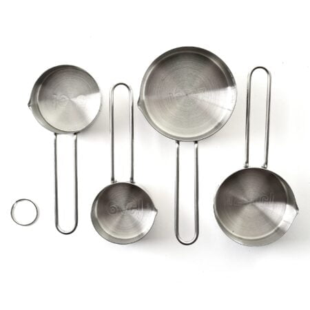 Norpro, Silver 4-Piece Stainless Steel Measuring Cup Set - Image 3