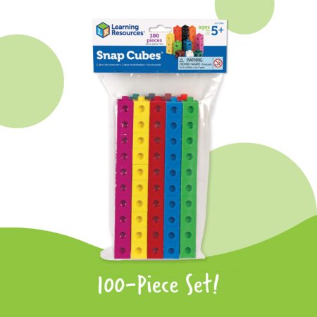 Learning Resources Snap Cubes - 100 Pieces, Ages 5+ Homeschool and Classroom Supplies, Edu - Image 4