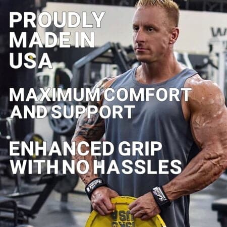 Schiek Sports Model 1000-BPS Basic 20" Padded Lifting Straps - Black - Image 7