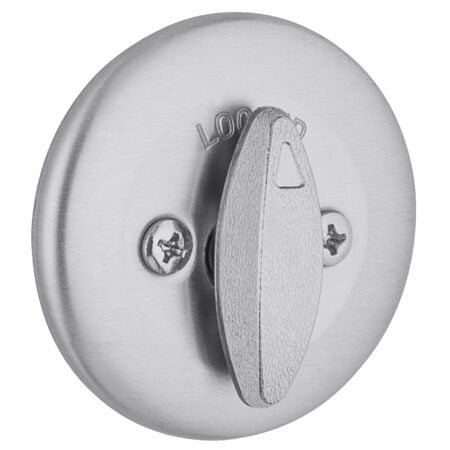Kwikset 660 Deadbolt Deadbolt Lock, Satin Chrome Round Exterior Keyed Front Entry Door, Pi - Image 2