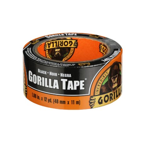 Gorilla Black Duct Tape, 1.88" x 12 yd, Black, (Pack of 1) - Image 3