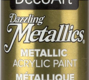 DecoArt Dazzling Metallics 2-Ounce Splendid Gold Acrylic Paint