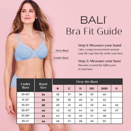 Bali Women's Bali Tracings Minimizer Underwire Bra, Nude,36D - Image 6