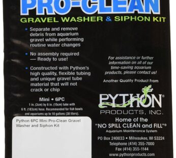 Python Pro Clean-Mini 1″ x 6″ Tube with 6 ft. Hose