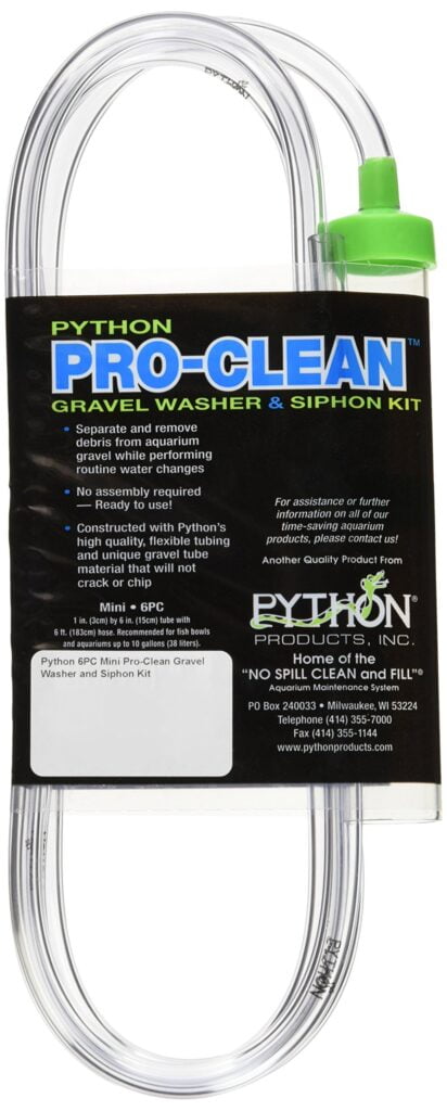 Python Pro Clean-Mini 1" x 6" Tube with 6 ft. Hose