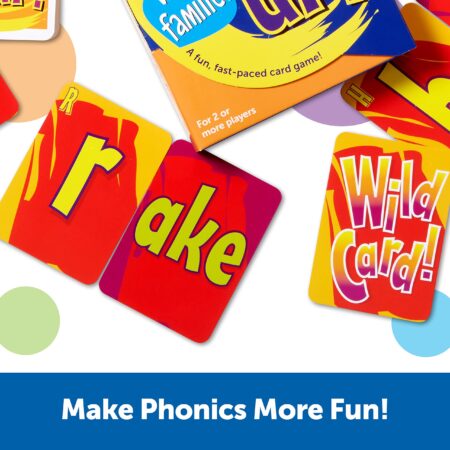 Learning Resources Snap It Up! Phonics & Reading Card Game, Homeschool,Reading Game, 90 Ca - Image 3