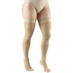 Truform 20-30 mmHg Compression Stockings for Men and Women, Thigh High Length, Dot-Top, Op - Image 4