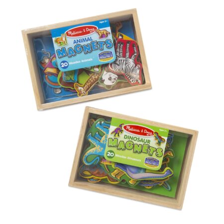 Melissa & Doug Wooden Magnets Set - Animals and Dinosaurs With 40 Wooden Magnets - Image 6