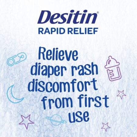 Desitin Rapid Relief Diaper Rash Cream, 2 Ounce Tube - Image 3