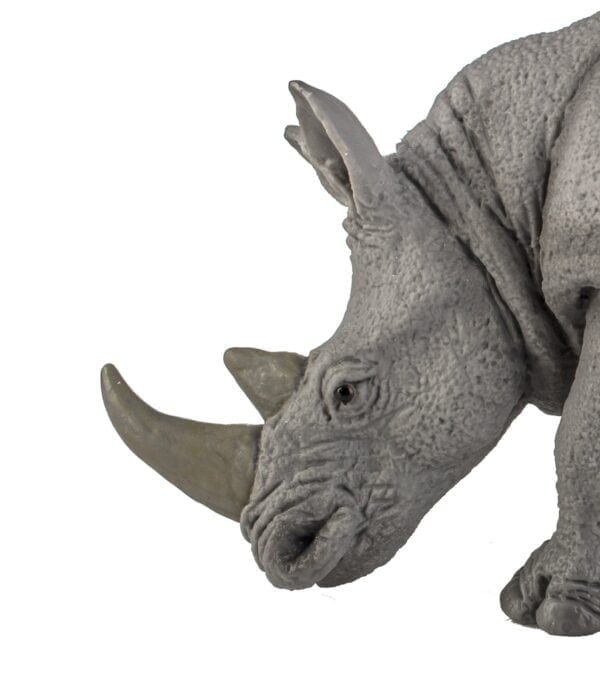 Safari Ltd. White Rhino Toy Figurine - Realistic, Hand-Painted 5.75" Model Figure - Safe, - Image 6