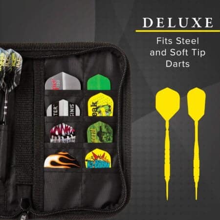 Casemaster Deluxe Nylon Dart Case for Steel and Soft Tip Darts, Holds 6 Darts and Features - Image 6