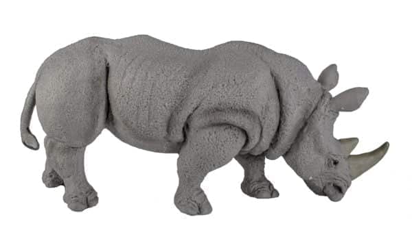 Safari Ltd. White Rhino Toy Figurine - Realistic, Hand-Painted 5.75" Model Figure - Safe, - Image 2