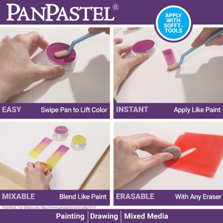 30101 Ultra Soft Artist Pastel 10 Color Painting Set by PanPastel, Includes Sofft Tools - Image 6