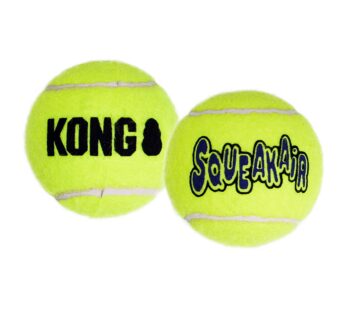 KONG – Squeakair? Balls – Dog Toy Premium Squeak Tennis Balls, Gentle on Teeth – for Small