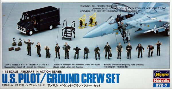 Hasegawa US Pilot Crew Set Model Kit - Image 2