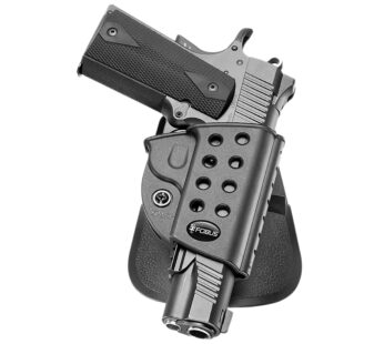 Fobus R1911 Evolution Holster Fits 1911 Pistols With Rail, Right Hand with Paddle, Black