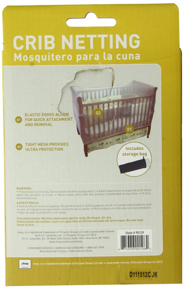 Jeep Crib Universal Size Crib Mosquito Net, White - Image 2