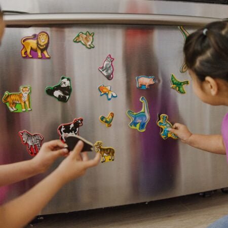 Melissa & Doug Wooden Magnets Set - Animals and Dinosaurs With 40 Wooden Magnets - Image 8