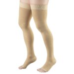 Truform 20-30 mmHg Compression Stockings for Men and Women, Thigh High Length, Dot-Top, Op - Image 8