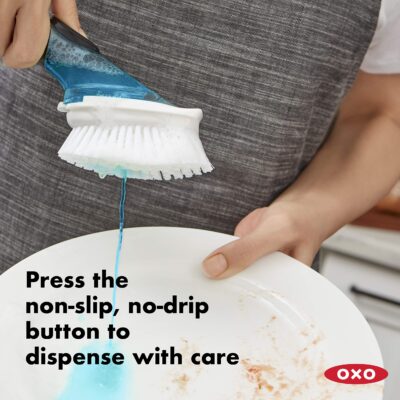 OXO Good Grips Soap Dispensing Dish Brush 15x10x5cm - Image 2