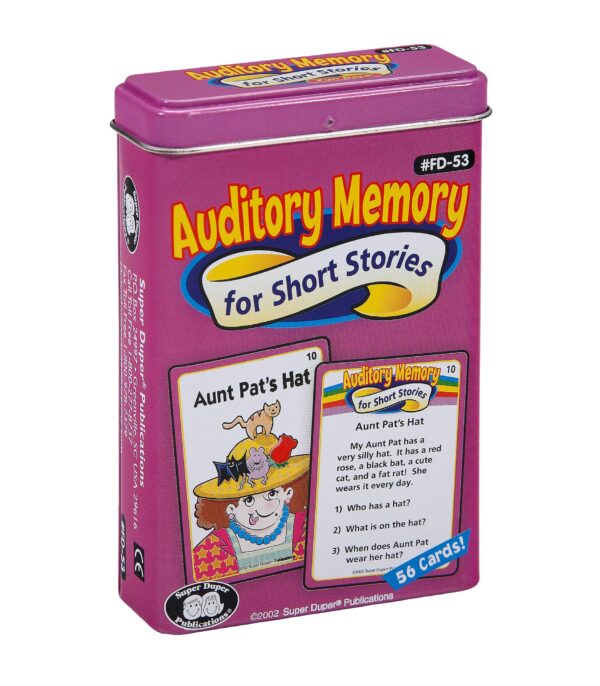 Super Duper Publications | Auditory Memory for Short Stories Fun Deck | Listening Comprehe