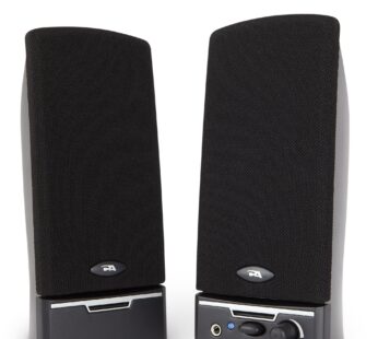 Cyber Acoustics 2.0 Amplified Speaker System Delivering Quality Audio (CA-2014WB)