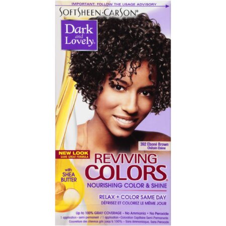 SoftSheen-Carson Dark and Lovely Reviving Colors Nourishing Color & Shine, Ebone Brown 392