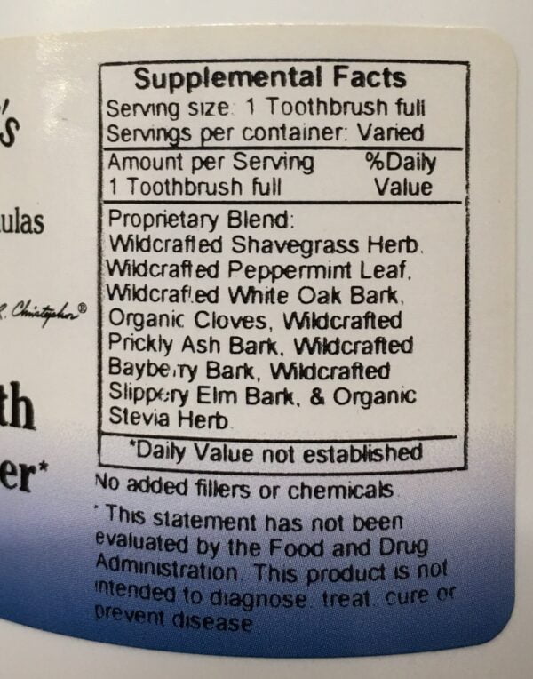 Christopher's Original Formulas Herbal Tooth and Gum Powder - Image 3
