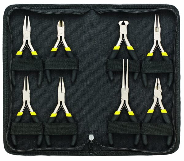 General Tools 8-Piece Mini Plier Set #938 With Zipper Case