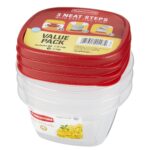 Rubbermaid Easy Find Lids Food Storage Containers, Racer Red, 6-Piece Set - Image 6