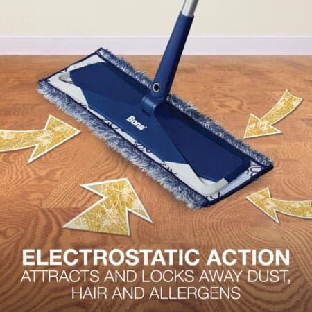 Bona Microfiber Dusting Pad for Multi-Surface Floors - Fits all Bona Mops - Attracts and P - Image 2