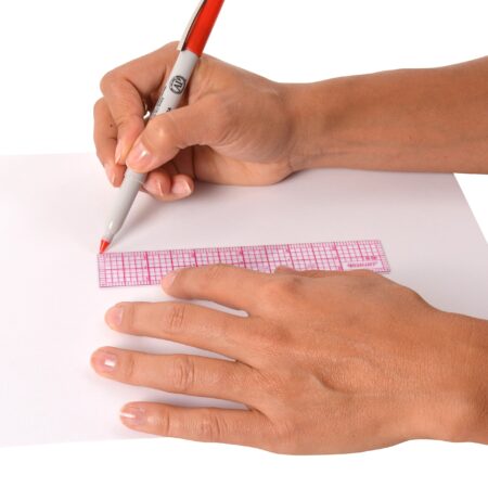 Westcott 8ths 6-Inch Beveled Transparent Ruler (B-50), Clear - Image 4
