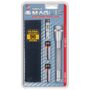 Maglite Mini Incandescent 2-Cell AA Flashlight with Holster, Gray