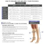 Truform 20-30 mmHg Compression Stockings for Men and Women, Knee High Length, Closed Toe, - Image 2