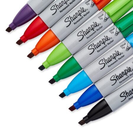 Sharpie Permanent Markers | Chisel Tip Markers, Assorted Colors, 8 Count - Image 3