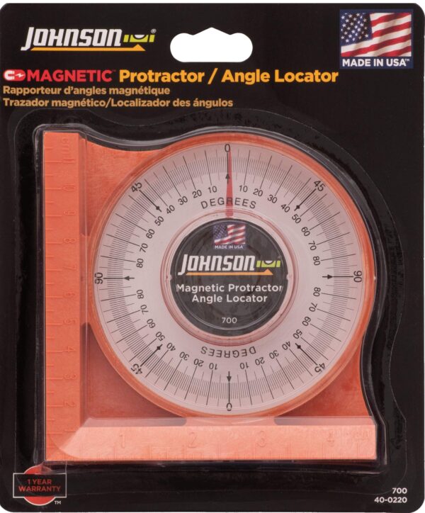 Johnson Level & Tool 700 Magnetic Angle Locator, Orange, 1 Locator - Image 2