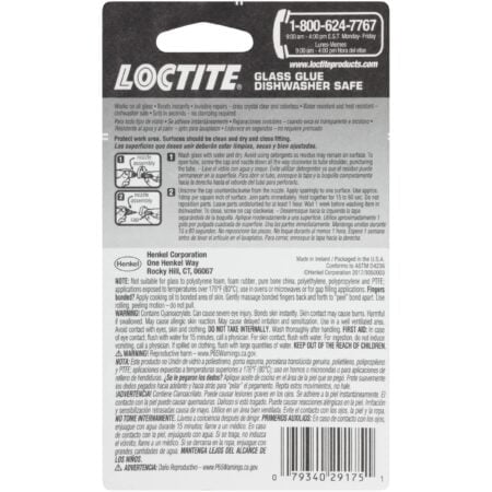 Loctite Glass Glue, Dishwasher Safe, Dries Clear & Fast Bonding, Works on Tinted Glass, Pl - Image 7