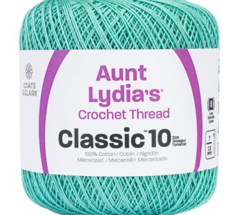 Aunt Lydia Classic Crochet Thread, 10, Aqua, 1050 Foot