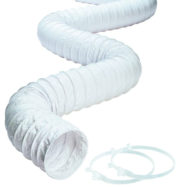 Deflecto CPH38W Hose Vinyl White 3x8 Inches