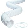 Deflecto CPH38W Hose Vinyl White 3x8 Inches