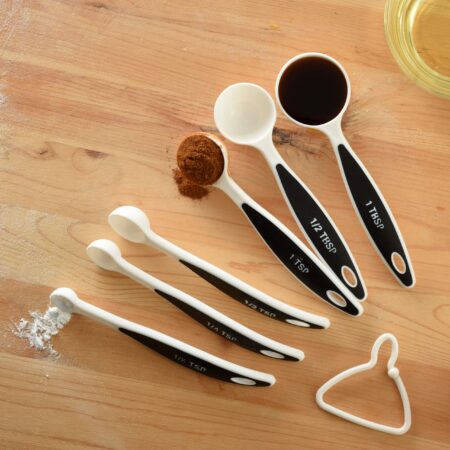 Norpro, White Grip-EZ 6-Piece Measuring Spoons Set, One Size - Image 3